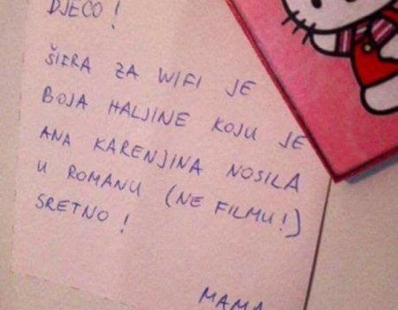 Mamina poruka nasmijala svijet: Ako želite do interneta morate…