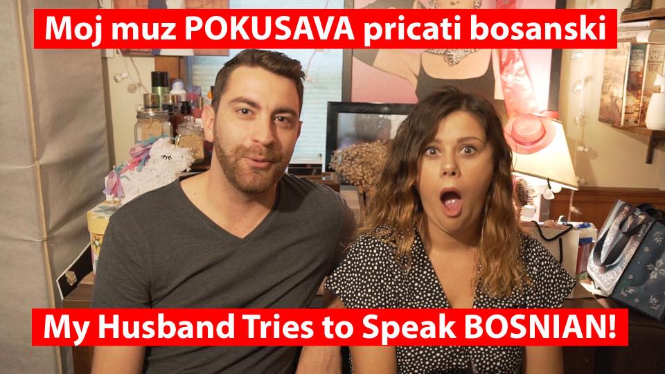 URNEBESNO SMIJEŠAN VIDEO:  Bosanka Asja uči muža Amerikanca našem jeziku