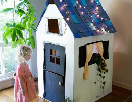 Izgradite za svoje mališane simpatičnu kućicu od kartona!