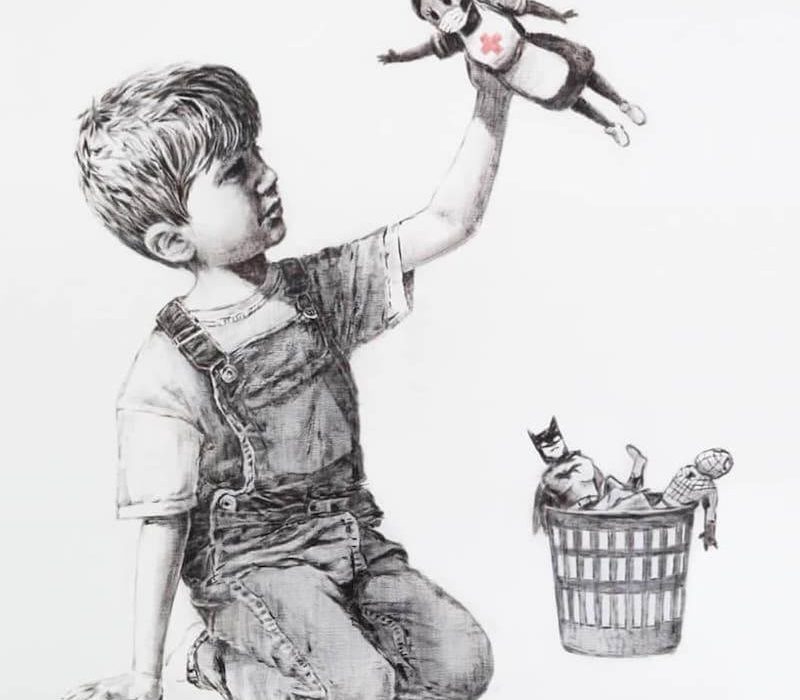 Banksy odao priznaje medicinskim radnicima, njegov novi rad osvanuo na zidu bolnice