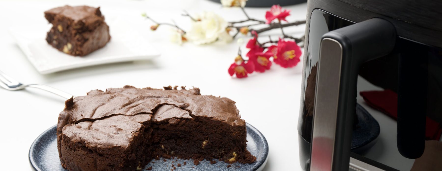 Čokoladni brownies u fritezi na vrući zrak