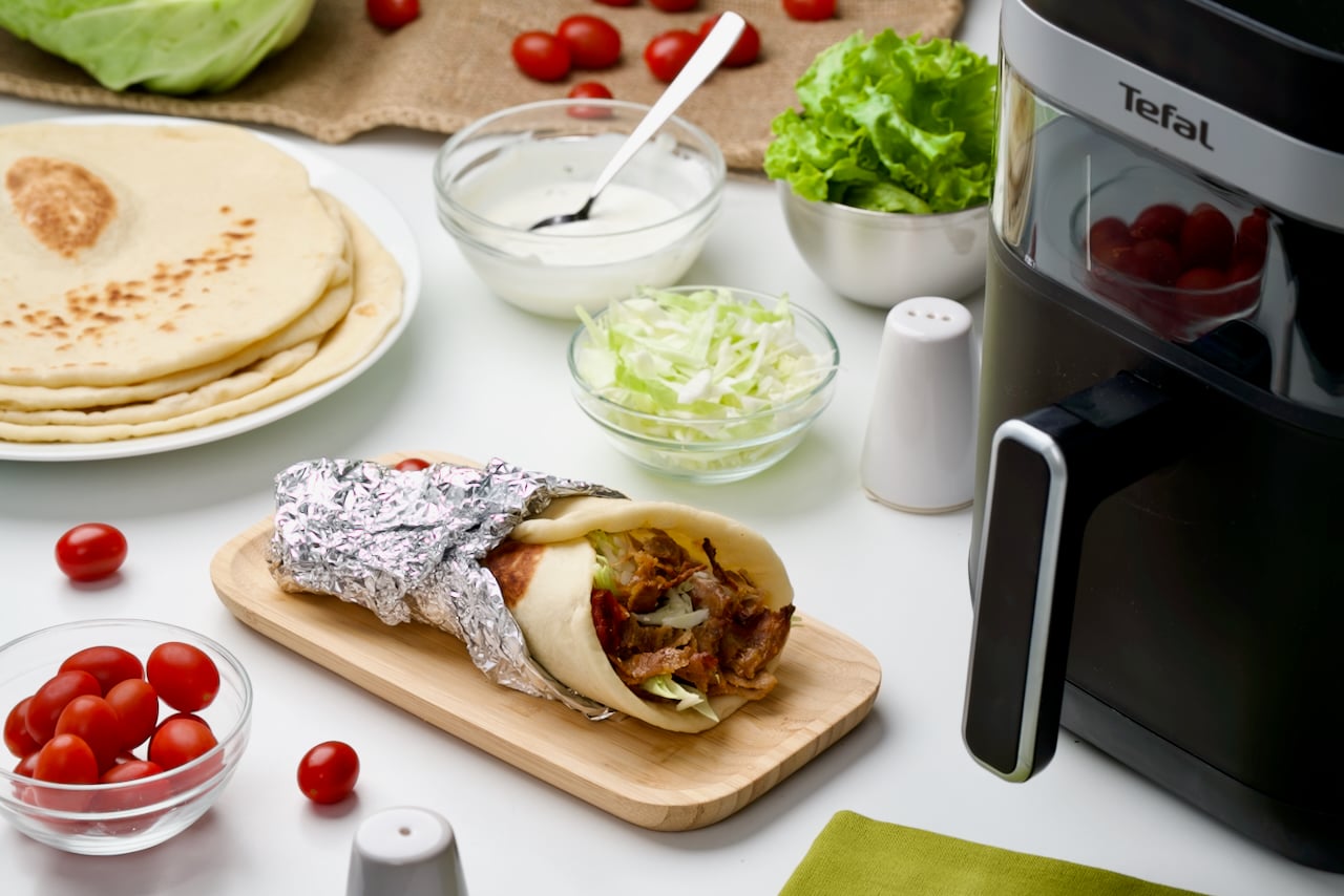 Kebab od mljevenog mesa iz friteze na vrući zrak